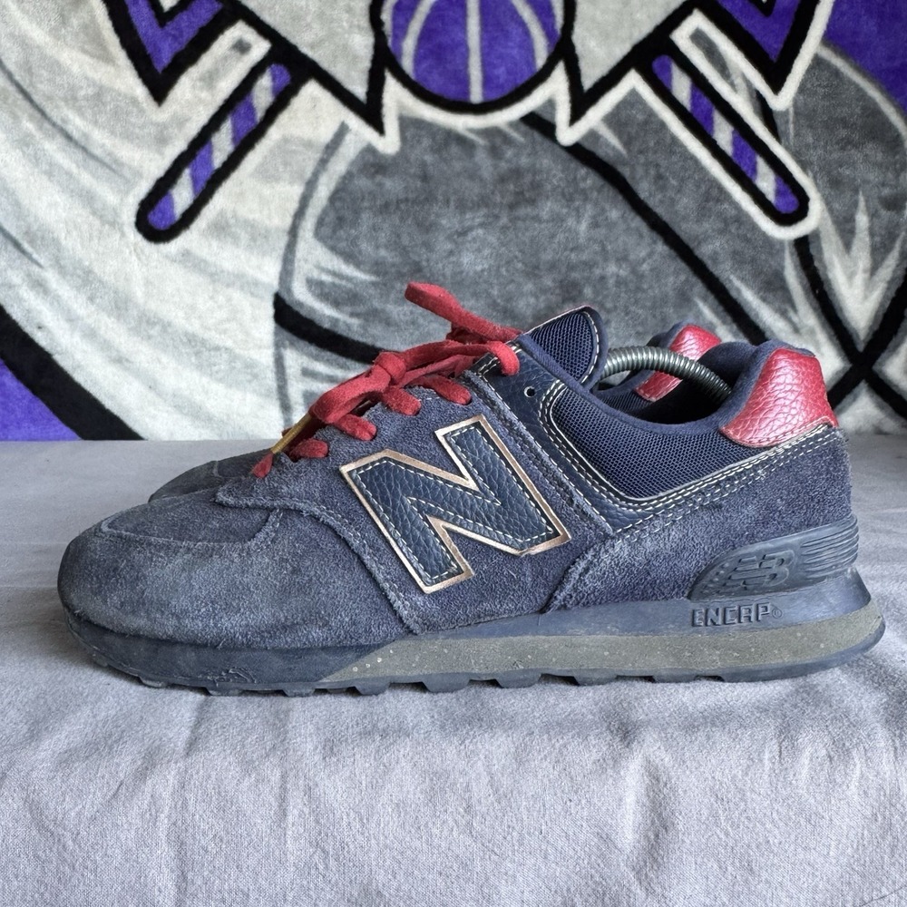 Size 9 - New Balance 574 Classics Mens Black History Month Sneakers U574BHM